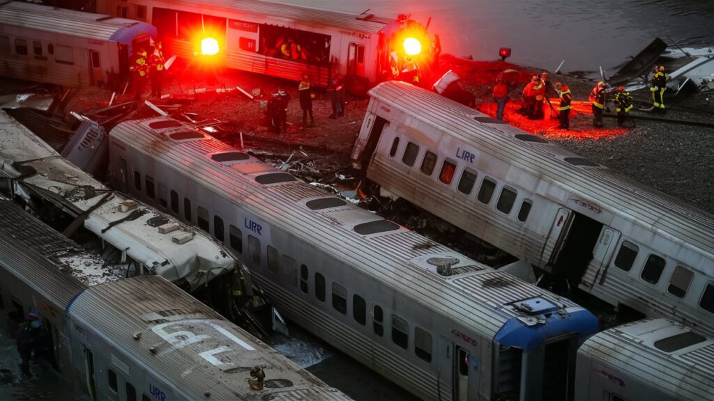 LIRR Derailment at New Hyde Park